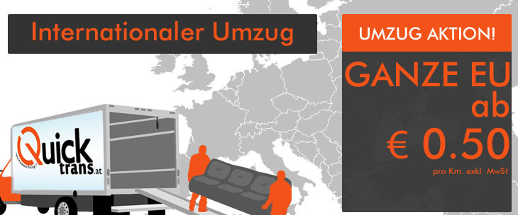 Internationale Umzüge von bzw. nach Wien